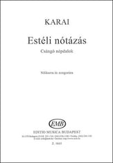 Esteli notazas SA choral sheet music cover